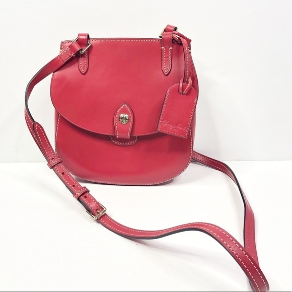 Dooney & Bourke Red Leather Happy Alto Crossbody - Picture 1 of 10